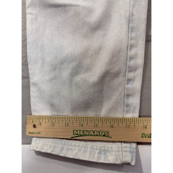 Vintage Union Bay Bleached Carpenter Pleated Old School Light Wash Jeans Size 30 - Picture 2 of 13